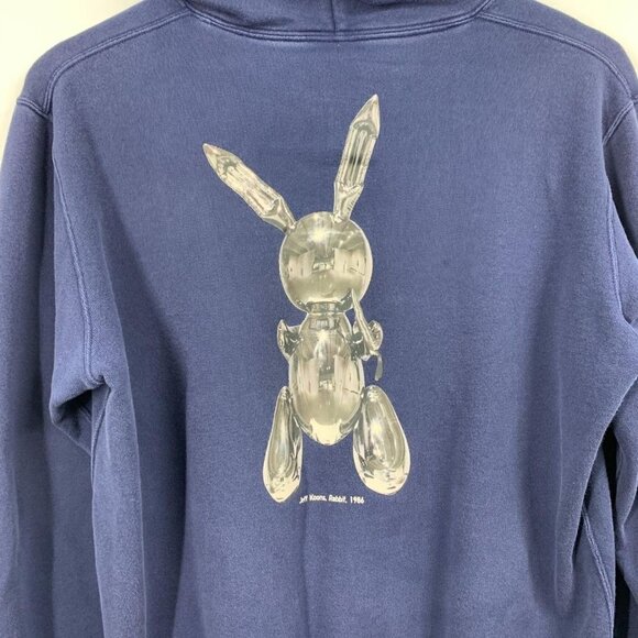 Uniqlo x Jeff Koons Women's Chrome‎ Balloon Rabbit Graphic Sweatshirt Size XS - Picture 6 of 13
